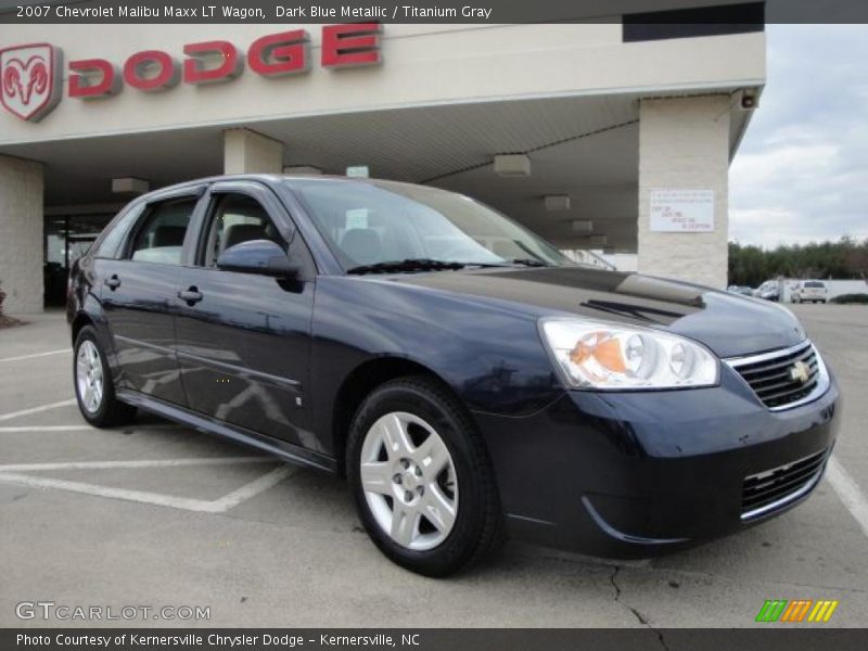 Dark Blue Metallic / Titanium Gray 2007 Chevrolet Malibu Maxx LT Wagon