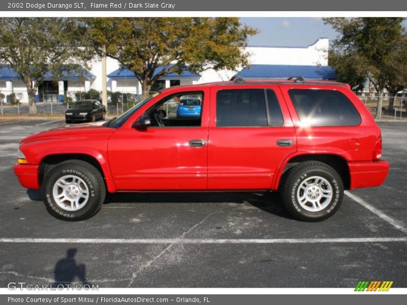 Flame Red / Dark Slate Gray 2002 Dodge Durango SLT