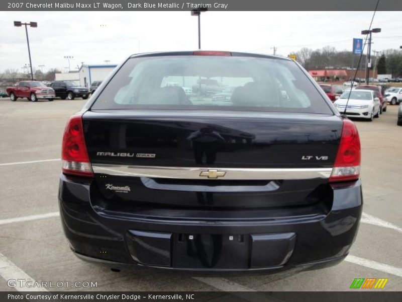 Dark Blue Metallic / Titanium Gray 2007 Chevrolet Malibu Maxx LT Wagon