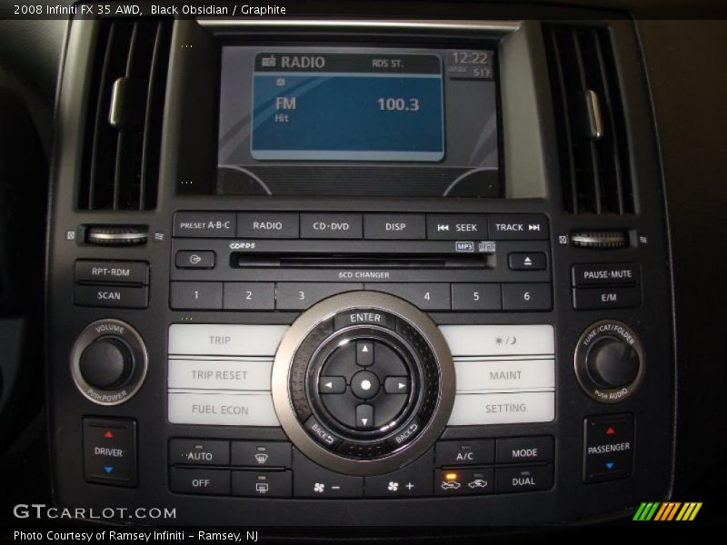 Black Obsidian / Graphite 2008 Infiniti FX 35 AWD