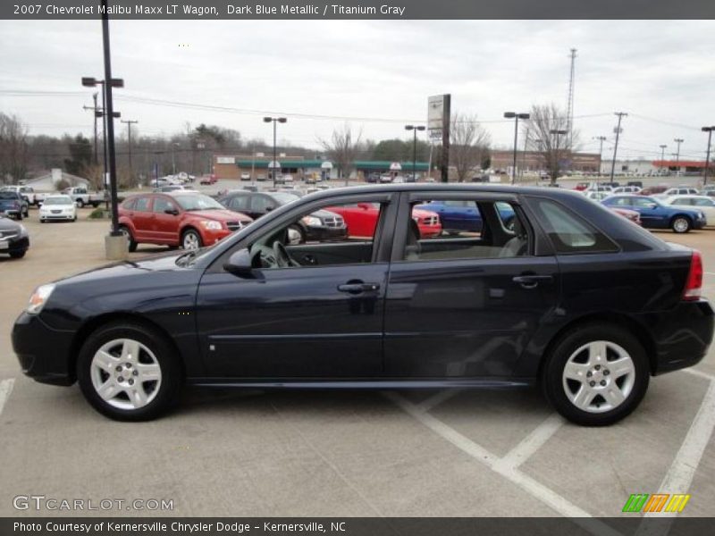 Dark Blue Metallic / Titanium Gray 2007 Chevrolet Malibu Maxx LT Wagon