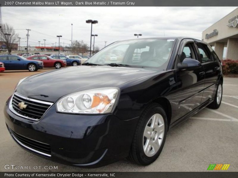 Dark Blue Metallic / Titanium Gray 2007 Chevrolet Malibu Maxx LT Wagon
