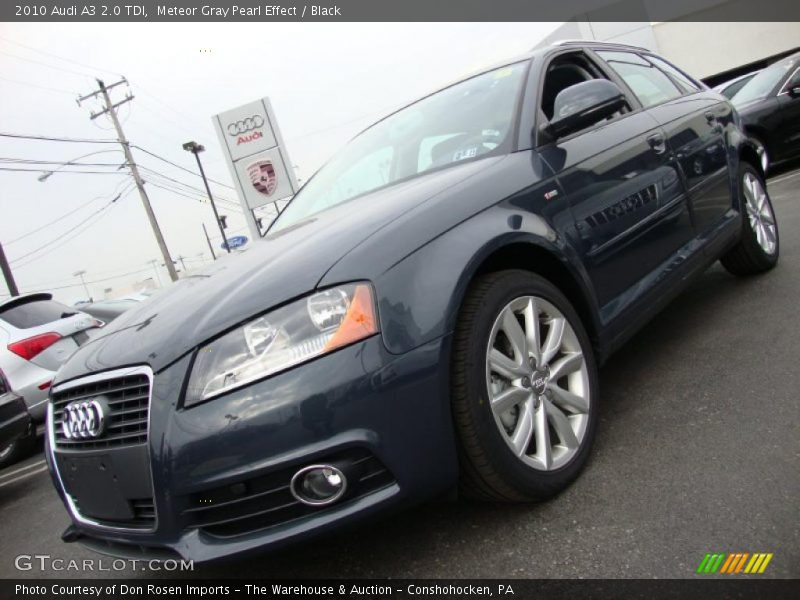 Meteor Gray Pearl Effect / Black 2010 Audi A3 2.0 TDI