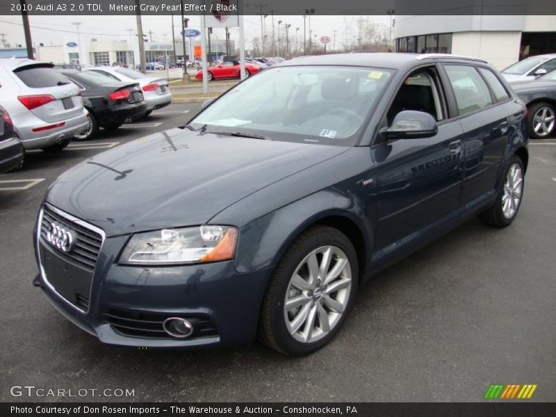 Meteor Gray Pearl Effect / Black 2010 Audi A3 2.0 TDI