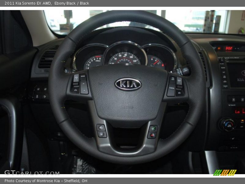 Ebony Black / Black 2011 Kia Sorento EX AWD