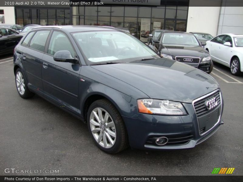 Meteor Gray Pearl Effect / Black 2010 Audi A3 2.0 TDI