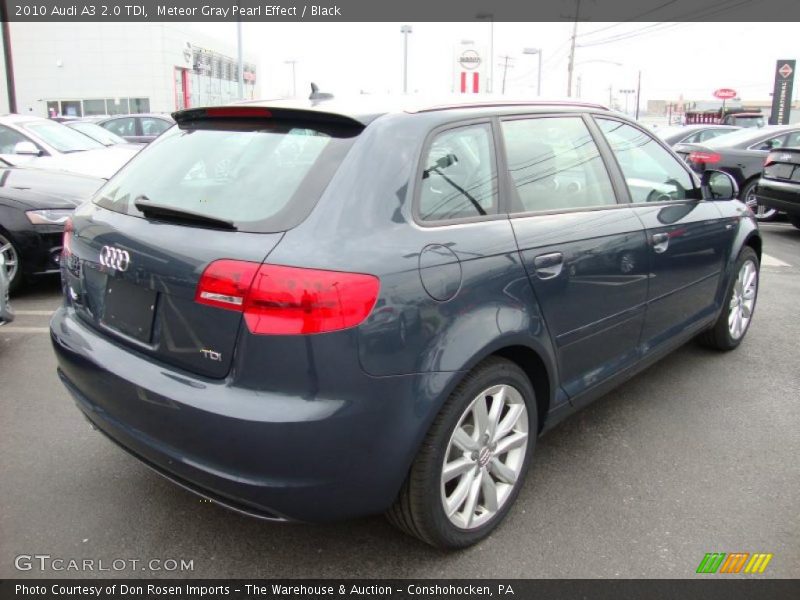 Meteor Gray Pearl Effect / Black 2010 Audi A3 2.0 TDI