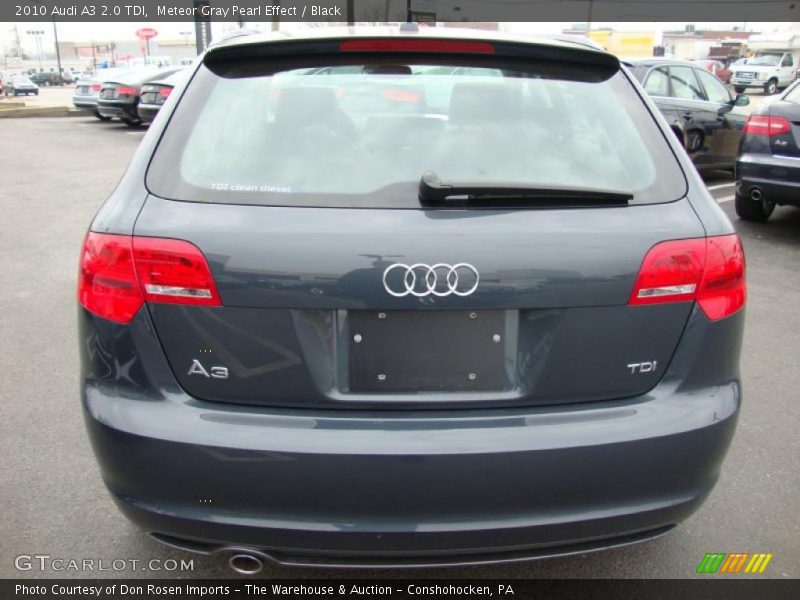 Meteor Gray Pearl Effect / Black 2010 Audi A3 2.0 TDI