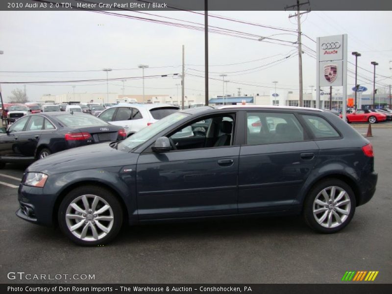 Meteor Gray Pearl Effect / Black 2010 Audi A3 2.0 TDI