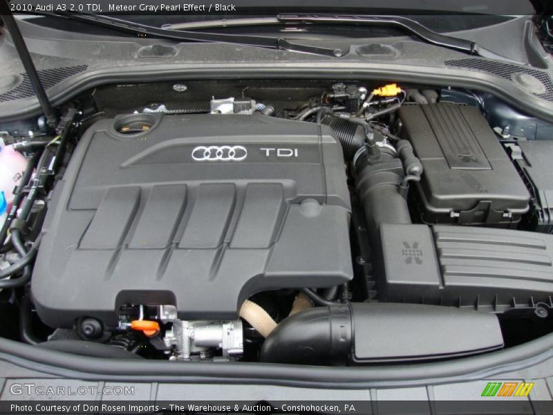 Meteor Gray Pearl Effect / Black 2010 Audi A3 2.0 TDI