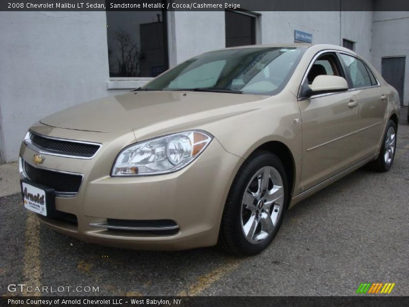 Sandstone Metallic / Cocoa/Cashmere Beige 2008 Chevrolet Malibu LT Sedan