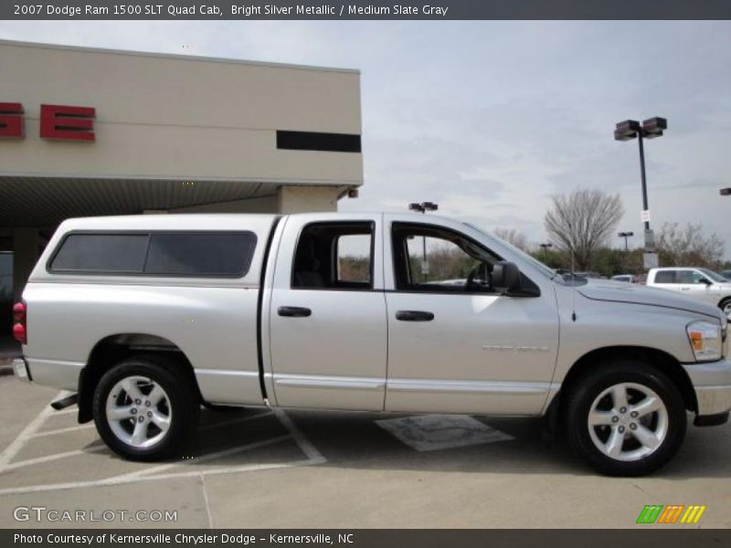 Bright Silver Metallic / Medium Slate Gray 2007 Dodge Ram 1500 SLT Quad Cab