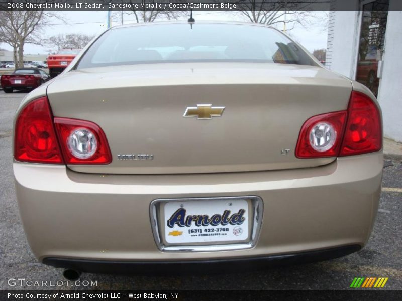 Sandstone Metallic / Cocoa/Cashmere Beige 2008 Chevrolet Malibu LT Sedan