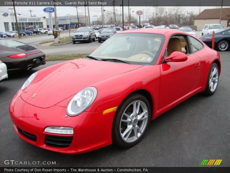 Guards Red / Sand Beige 2009 Porsche 911 Carrera Coupe