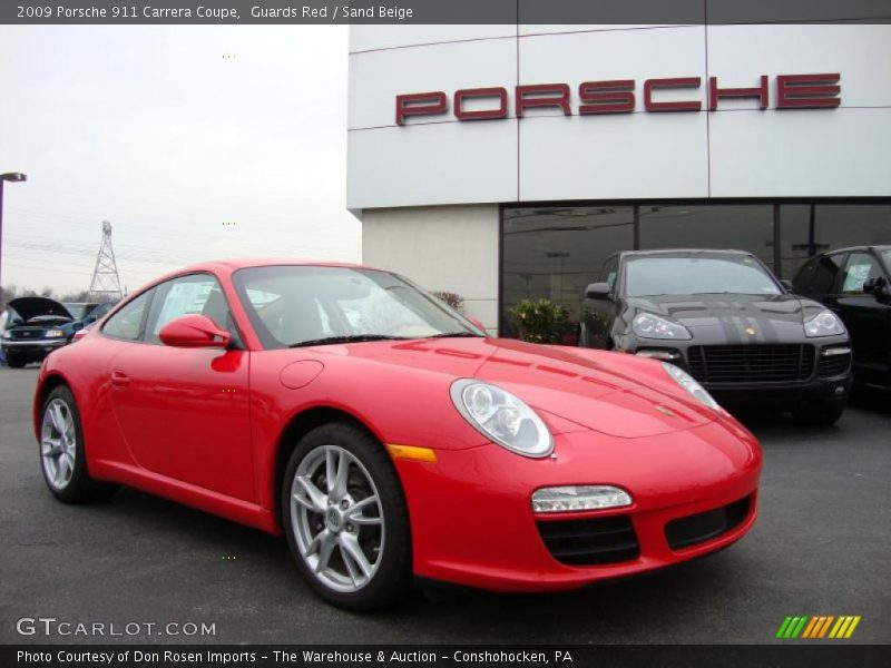 Guards Red / Sand Beige 2009 Porsche 911 Carrera Coupe