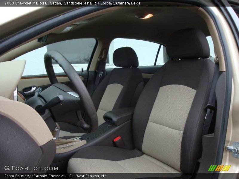 Sandstone Metallic / Cocoa/Cashmere Beige 2008 Chevrolet Malibu LT Sedan