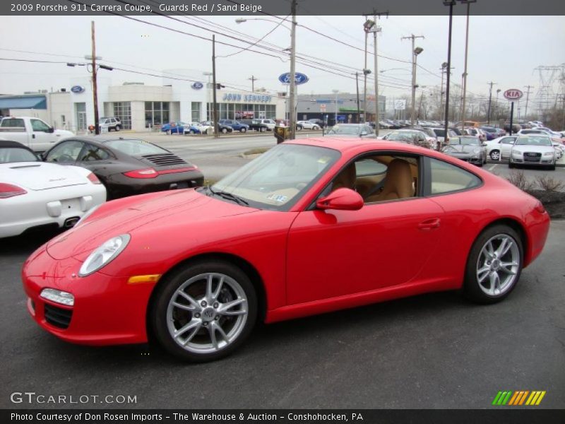 Guards Red / Sand Beige 2009 Porsche 911 Carrera Coupe