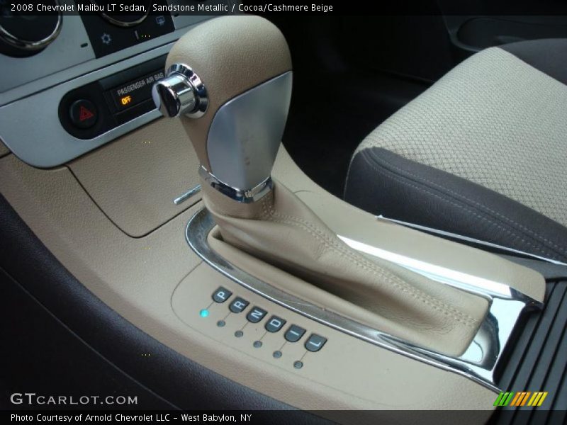 Sandstone Metallic / Cocoa/Cashmere Beige 2008 Chevrolet Malibu LT Sedan