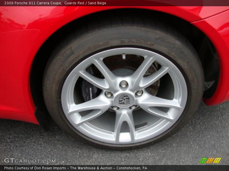 Guards Red / Sand Beige 2009 Porsche 911 Carrera Coupe