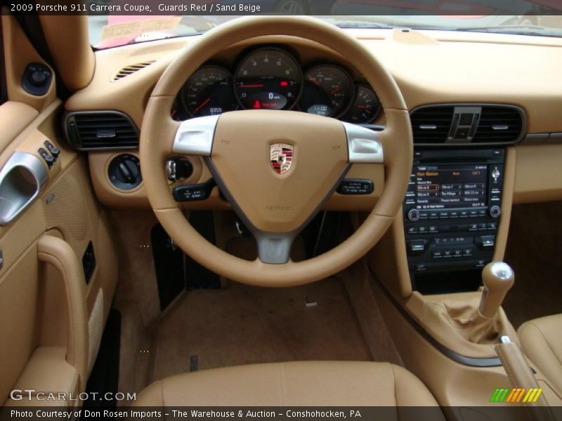 Guards Red / Sand Beige 2009 Porsche 911 Carrera Coupe