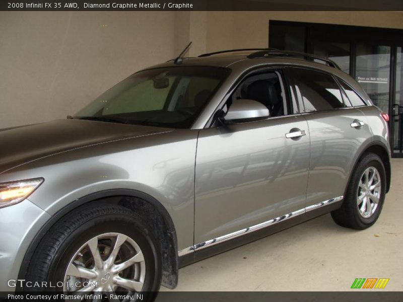 Diamond Graphite Metallic / Graphite 2008 Infiniti FX 35 AWD