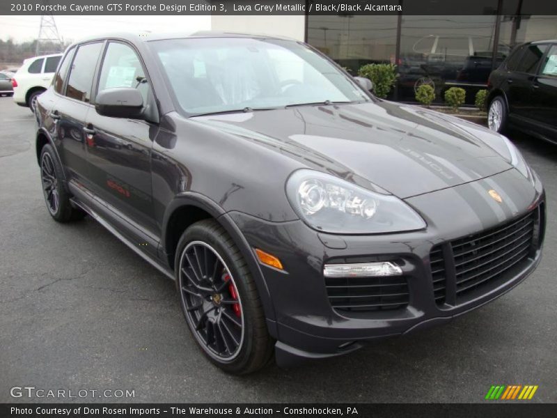 Lava Grey Metallic / Black/Black Alcantara 2010 Porsche Cayenne GTS Porsche Design Edition 3