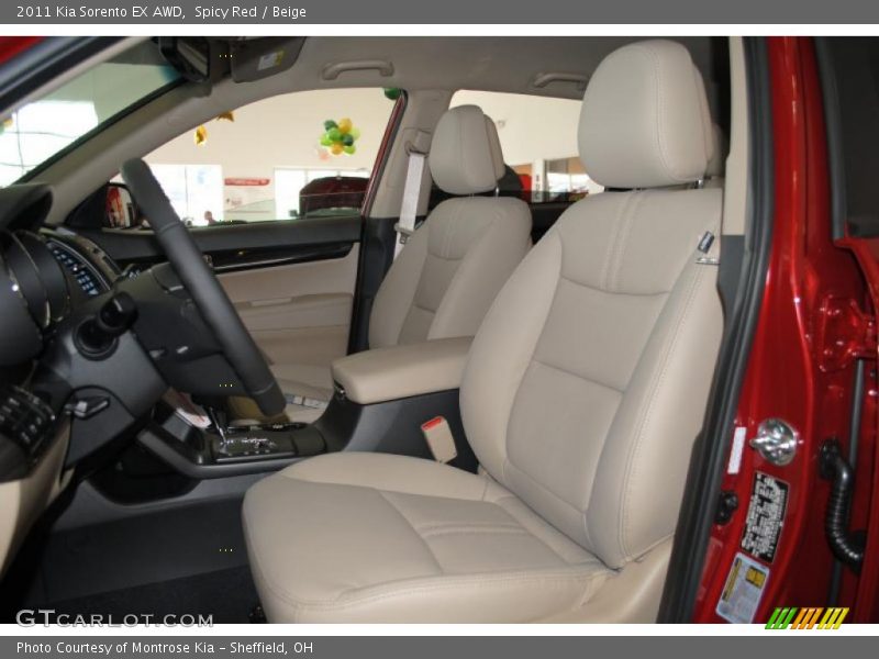 Spicy Red / Beige 2011 Kia Sorento EX AWD