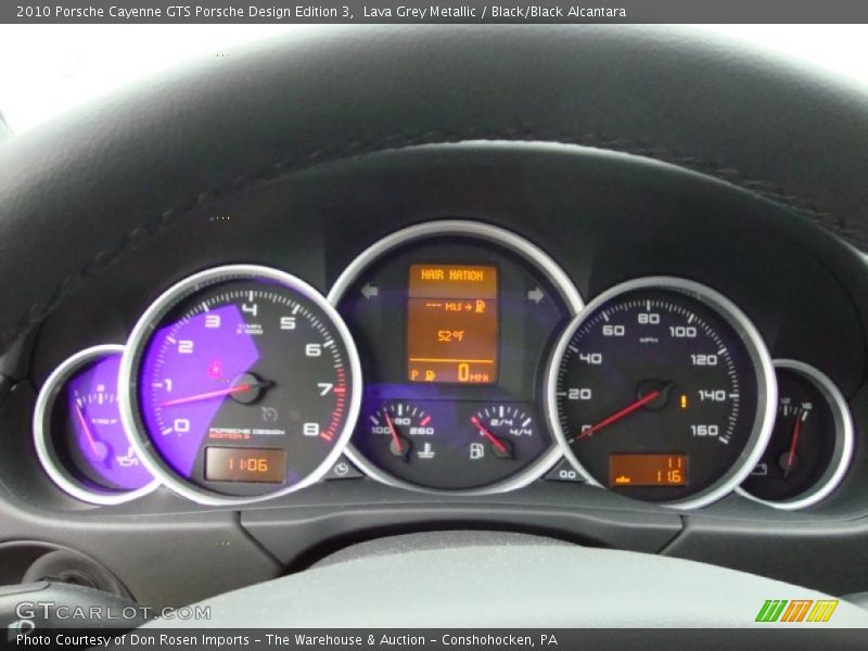 Lava Grey Metallic / Black/Black Alcantara 2010 Porsche Cayenne GTS Porsche Design Edition 3