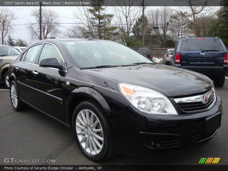 Black Onyx / Morocco Brown 2007 Saturn Aura XR
