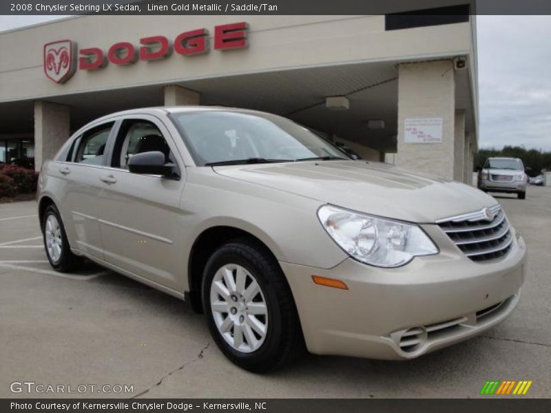 Linen Gold Metallic / Saddle/Tan 2008 Chrysler Sebring LX Sedan