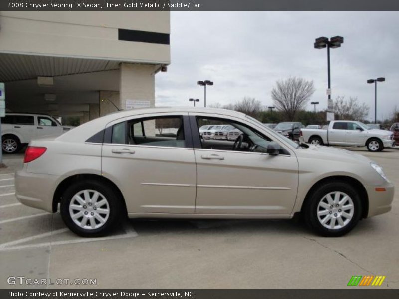 Linen Gold Metallic / Saddle/Tan 2008 Chrysler Sebring LX Sedan