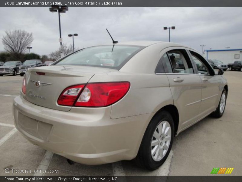 Linen Gold Metallic / Saddle/Tan 2008 Chrysler Sebring LX Sedan