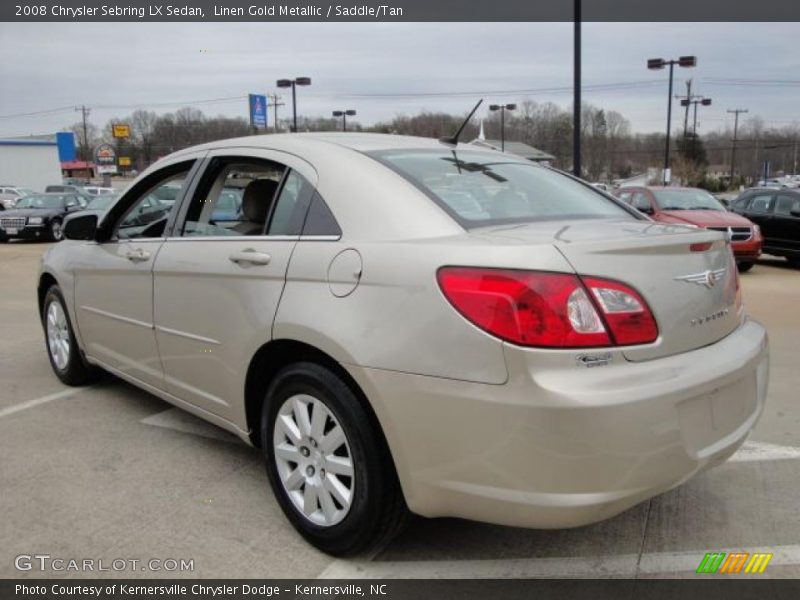 Linen Gold Metallic / Saddle/Tan 2008 Chrysler Sebring LX Sedan