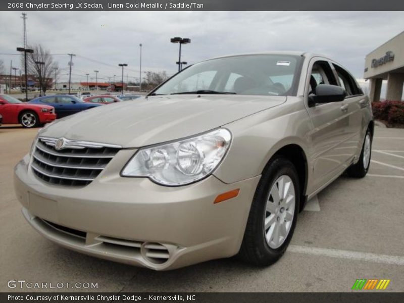 Linen Gold Metallic / Saddle/Tan 2008 Chrysler Sebring LX Sedan