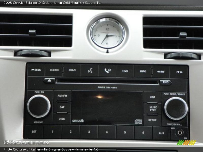 Linen Gold Metallic / Saddle/Tan 2008 Chrysler Sebring LX Sedan