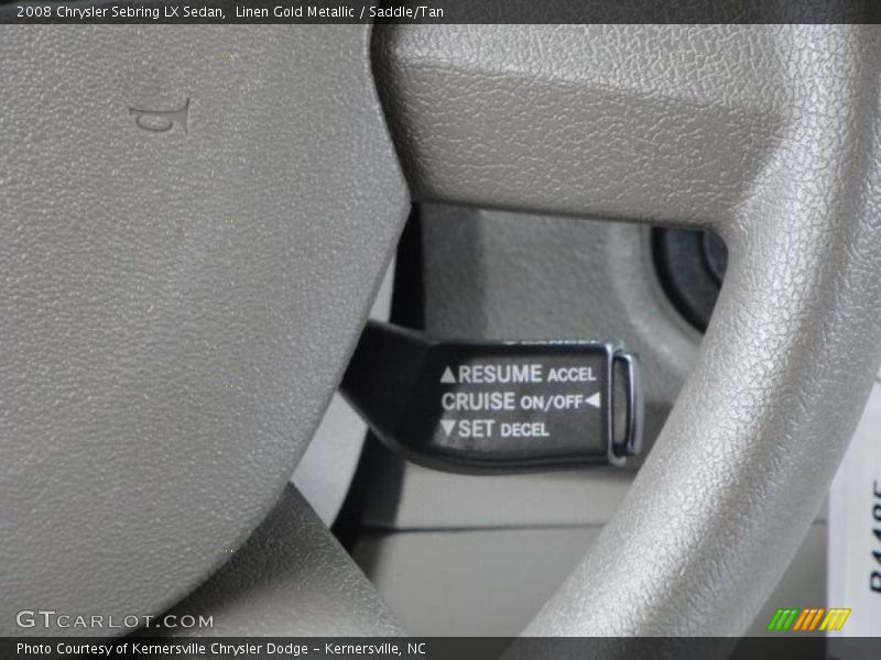 Linen Gold Metallic / Saddle/Tan 2008 Chrysler Sebring LX Sedan