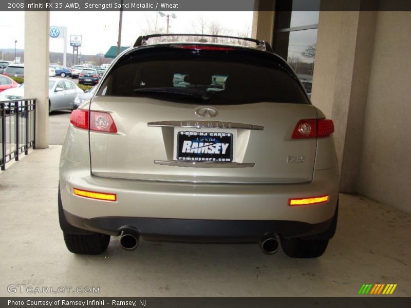 Serengeti Sand Metallic / Wheat 2008 Infiniti FX 35 AWD