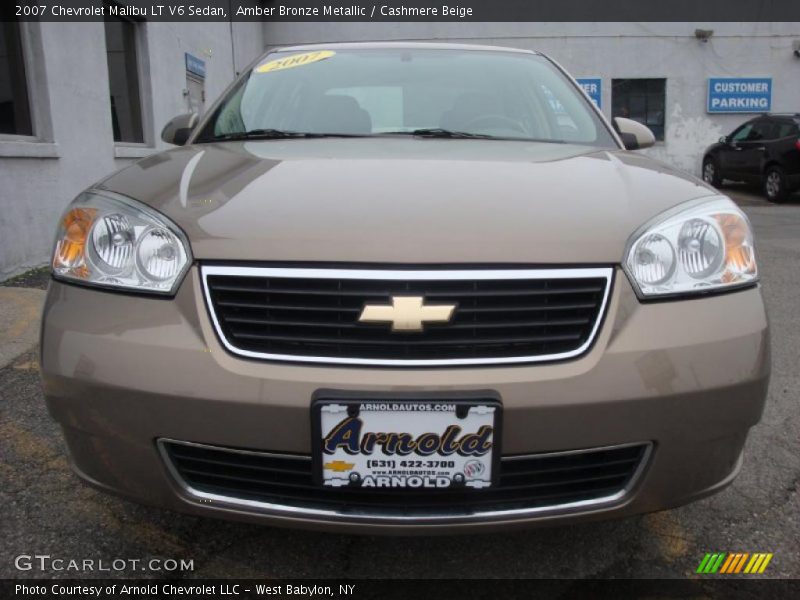 Amber Bronze Metallic / Cashmere Beige 2007 Chevrolet Malibu LT V6 Sedan
