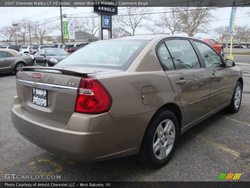 Amber Bronze Metallic / Cashmere Beige 2007 Chevrolet Malibu LT V6 Sedan