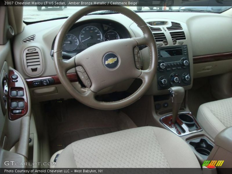 Amber Bronze Metallic / Cashmere Beige 2007 Chevrolet Malibu LT V6 Sedan