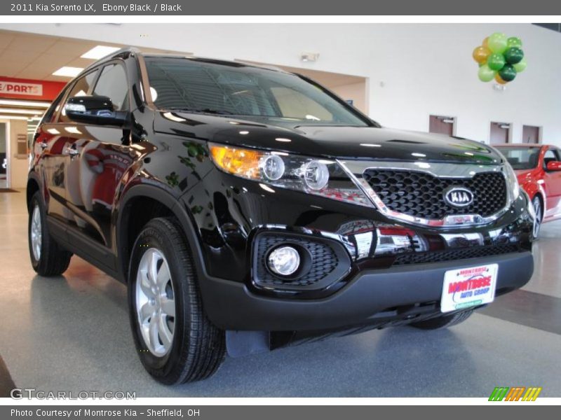 Ebony Black / Black 2011 Kia Sorento LX