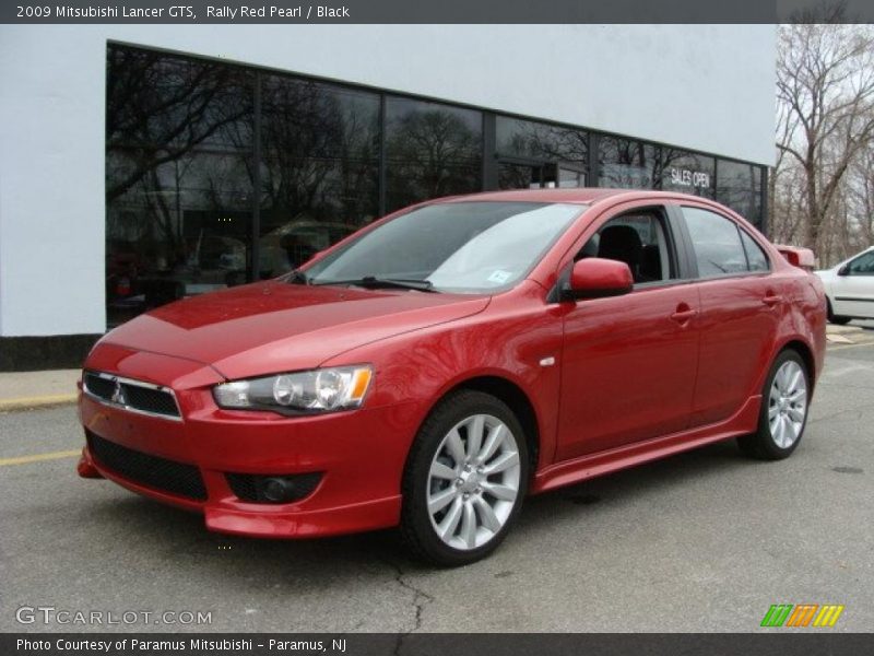 Rally Red Pearl / Black 2009 Mitsubishi Lancer GTS