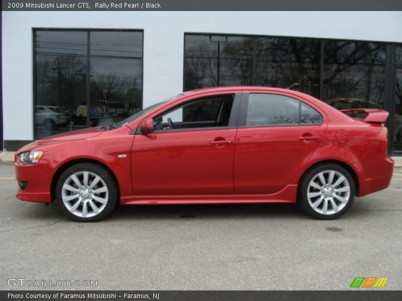 Rally Red Pearl / Black 2009 Mitsubishi Lancer GTS
