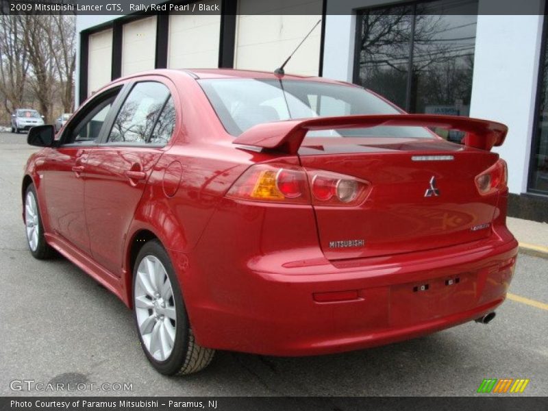 Rally Red Pearl / Black 2009 Mitsubishi Lancer GTS