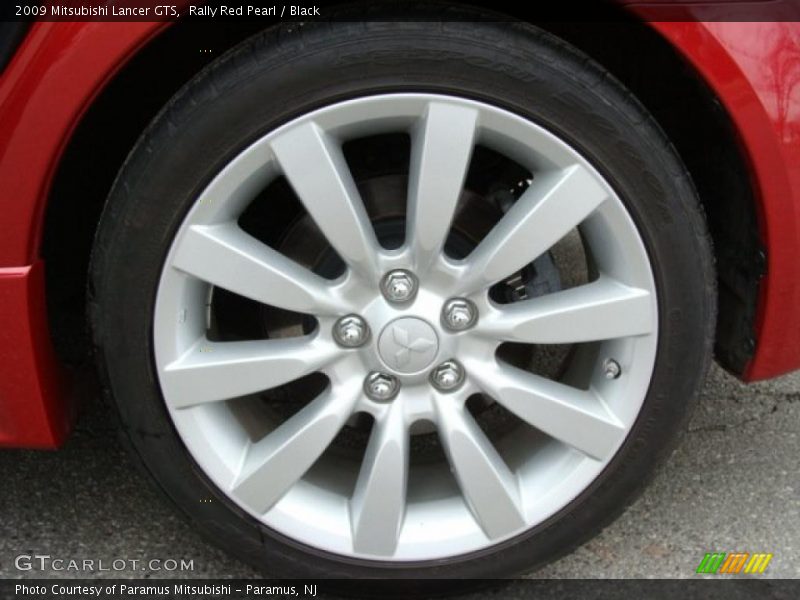 Rally Red Pearl / Black 2009 Mitsubishi Lancer GTS
