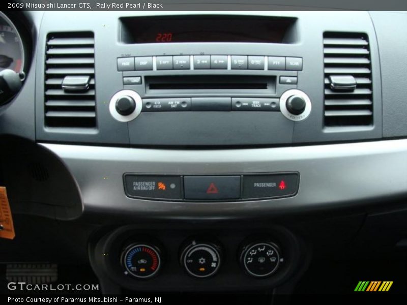 Rally Red Pearl / Black 2009 Mitsubishi Lancer GTS