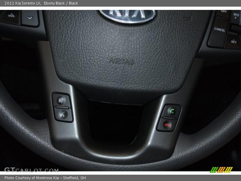 Ebony Black / Black 2011 Kia Sorento LX