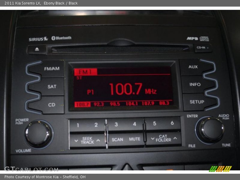 Ebony Black / Black 2011 Kia Sorento LX