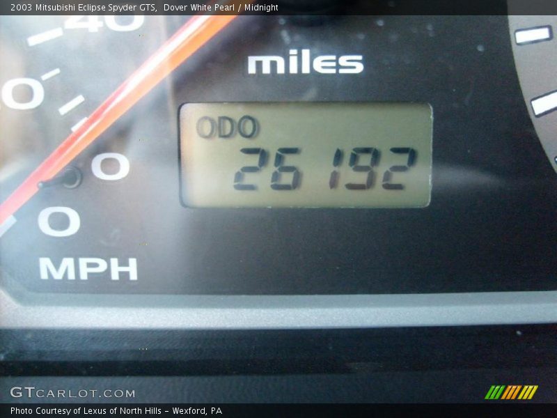 Dover White Pearl / Midnight 2003 Mitsubishi Eclipse Spyder GTS