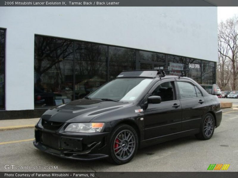 Tarmac Black / Black Leather 2006 Mitsubishi Lancer Evolution IX